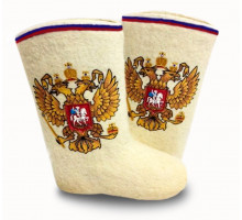 Валенки с вышивкой "Герб России"