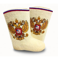 Валенки с вышивкой "Герб России"
